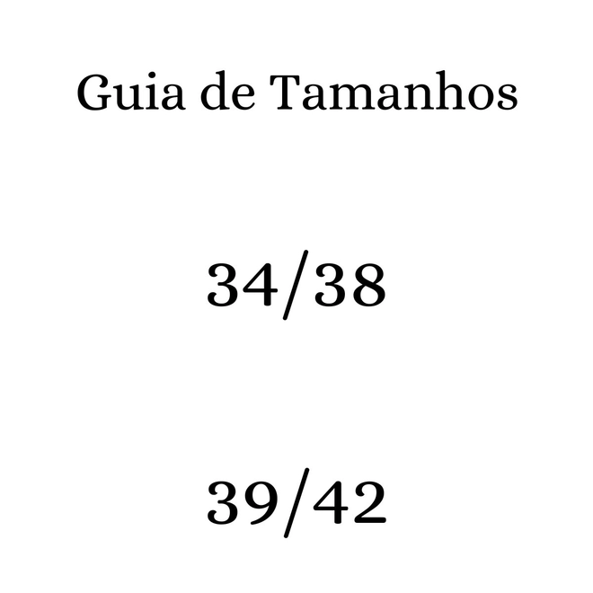 Tabela de Medidas