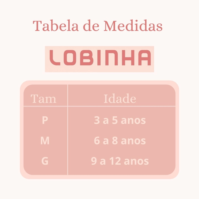 Tabela de Medidas