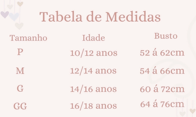 Tabela de Medidas