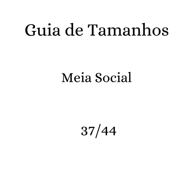 Tabela de Medidas