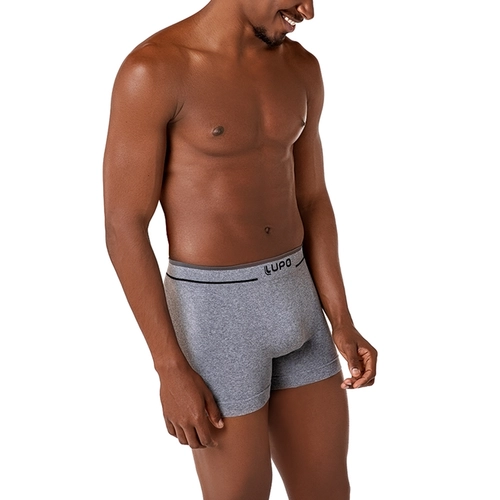 Kit 2 Cuecas Boxer Lupo Adulto Microfibra Sem Costura Fio Texturizado A Ar