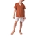 Pijama Lupo Masculino Juvenil Manga Curta Gola V Meia Malha Algodão - 6360-BRONZE