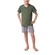 Pijama Lupo Masculino Juvenil Manga Curta Gola V Meia Malha Algodão - 4023 -CACTO