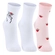Kit 3 Pares Meias Soquete Lupo Adulto Feminino Algodão Cores Sortidas - 0929-BCO/ROSA