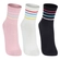 Kit 3 Pares Meias Soquete Lupo Adulto Feminino Algodão Cores Sortidas - 0923-PTO/OFF/ROSA