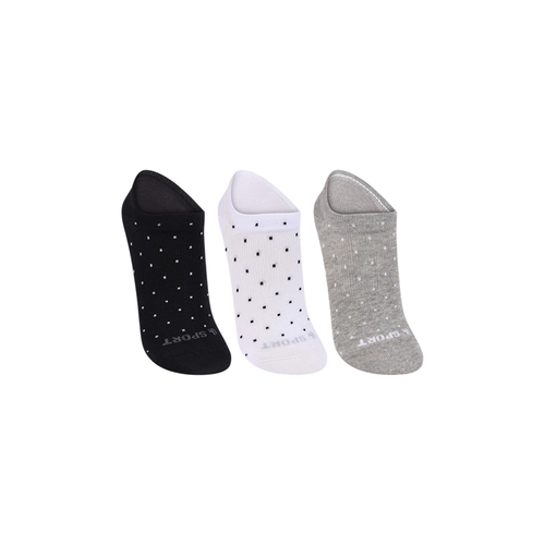 Kit 3 Pares Meias Sapatilha Invisível Lupo Adulto Feminina Cores Sortidas