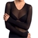 Blusa Segunda Pele Loba Lupo Feminina Adulto Manga Longa Fio 40 Poliamida - 9990-PRETA