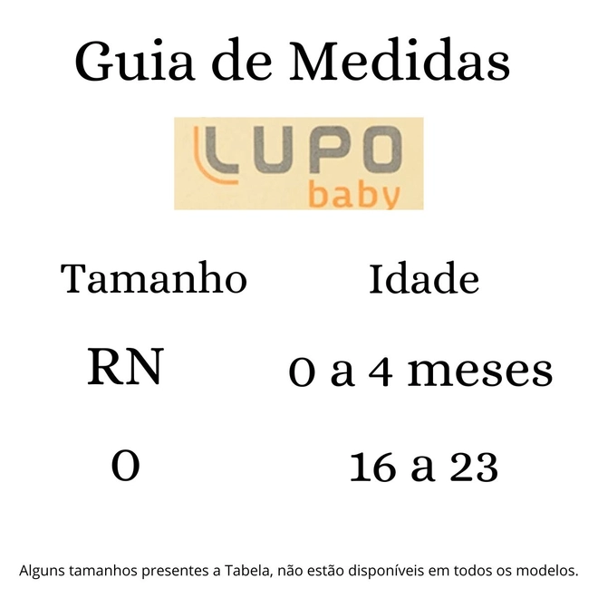 Tabela de Medidas