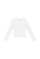 Blusa Manga Longa Marialícia Adulto Feminina Gola Redonda Em Viscose - 2001-BRANCO
