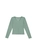 Blusa Manga Longa Marialícia Adulto Feminina Gola V Em Cotton - VERDE-VERDE