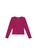 Blusa Manga Longa Marialícia Adulto Feminina Gola V Em Cotton - bordo-bordo