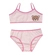 Conjunto Top Com Calcinha Ursinha Infantil Algodão Confecções Evanilda - rosa-rosa