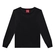 Camiseta Manga Longa Kyly Masculina Juvenil Básica Com Punho Meia Malha Algodão - 9010-PRETO-9010-PRETO