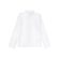 Blusa Manga Longa Gola Alta Kyly Feminino Juvenil Básica Em Cotton - 0001-BRANCO-0001-BRANCO