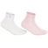 Kit 2 Pares Meias Soquete Lupo Baby Unissex Bebê Algodão - 0902-BRANCO/ROSA