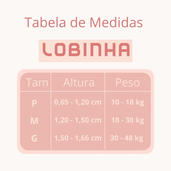 Tabela de Medidas