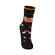 Meia Cano Médio Lupo Kids Feminina Infantil Estampadas Algodão - 9980-PRETO/LARANJA