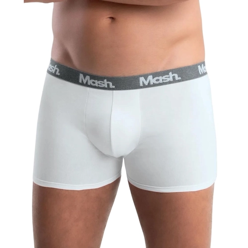 Kit 2 Cuecas Boxer Mash Adulto Basic Cós Mesclado Cotton