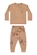 Pijama Manga Longa Elian Infantil Masculino Brilha No Escuro Alces Em Algodão 1/3 - MARROM -MARROM