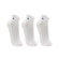 Kit 3 Pares Meias Lupo Masculina Adulto Esportivas Cano Curto Walk Unissex Algodão - 0901-BRANCO