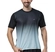 Camiseta Fitness Manga Curta Elite Masculina Adulto Estampa Degradê Microfibra - GELO/PTO-GELO/PTO