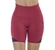 Bermuda Fitness Elite Adulto Feminina Com Bolsos Lateral e Recortes Em Tela - ROSE-ROSE