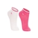 Kit 2 Pares Meia Cano Curto Lupo Kids Infantil Sortidas Algodão - 0904-ROSA/BCO