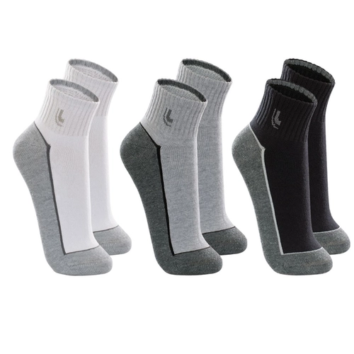 Kit 3 Meias Lupo Sport Adulto Cano Curto Algodão