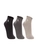 Kit 3 Meias Lupo Sport Adulto Cano Curto Algodão - 0903-PTO/GRAF/CINZA