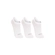 Kit 3 Pares Meias Sapatilha Invisível Lupo Sport Unissex Algodão - 0900-branca