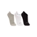 Kit 3 Pares Meias Sapatilha Invisível Lupo Sport Unissex Algodão - 0904-PTO/BCO/MESCLA
