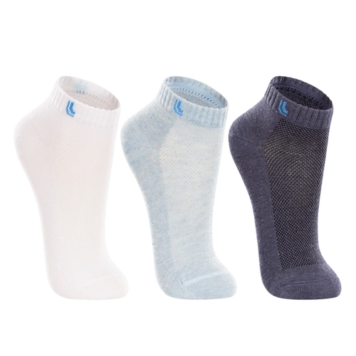 Kit 3 Pares Meias Lupo Infantil Cano Curto Algodão