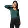 Blusa Manga Longa Loba Feminina Adulto Decote Redondo Sem Costura - 4831-VERDE