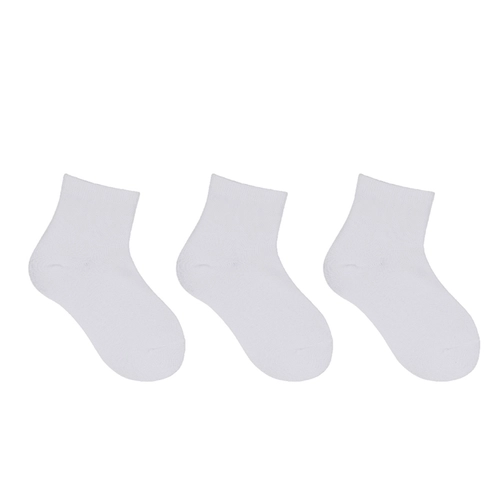 Kit 3 Pares Meias Cano Curto Hoahi Infantil Unissex Em Algodão