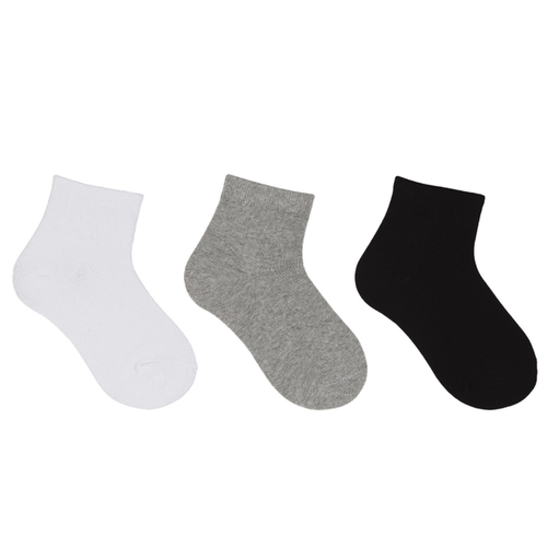 Kit 3 Pares Meias Cano Curto Hoahi Juvenil Unissex Em Algodão