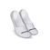 Kit 2 Pares Meias Sapatilha Polo Wear Adulto Unissex Em Algodão - BRANCO-BRANCO
