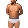 Cueca Slip Plus Size Lupo Adulto Algodão Com Elastano Underwear - 8001-CINZA MESCLA