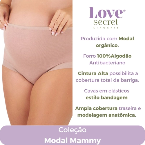 Calcinha Gestante Love Secret Max Confort Em Modal