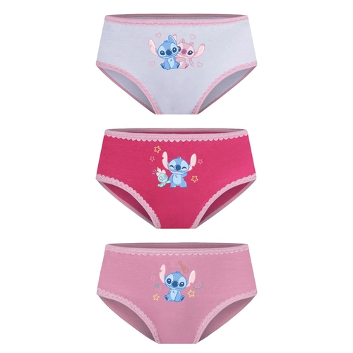 Kit 3 Calcinhas Lupo Infantil Disney Stitch Algodão