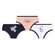 Kit 3 Calcinhas Lupo Infantil Disney Stitch Algodão - 0907-PTO/NUDE/BCO