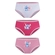 Kit 3 Calcinhas Lupo Infantil Disney Stitch Algodão - 0909-rosa/pink/bco