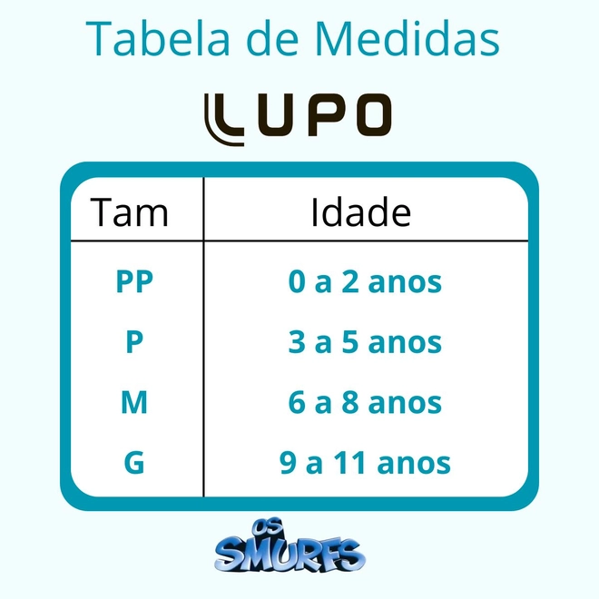 Tabela de Medidas