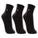 Kit 3 Pares Meias Cano Médio Lupo Sport Masculina Adulto Esportiva Algodão - 0901-preto