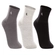 Kit 3 Pares Meias Cano Médio Lupo Sport Masculina Adulto Esportiva Algodão - 0902-PRETO/CINZA/MESCLA