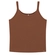 Blusa Regata Marialícia Feminina Adulto Básica Em Malha Canelada - 8045-MARROM BISCOITO