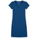 Vestido Marialícia Adulto Decote V Em Malha Canelada - 6025-AZUL QUARTZO
