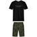 Conjunto Alakazoo! Juvenil Masculino Camiseta e Bermuda Estampados Em Algodão - R4062D-HAWAI VERDE
