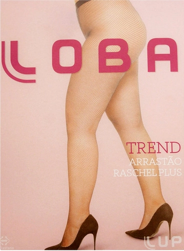 Meia Calça Arrastão Loba Lupo Plus Size Trend Raschel