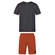 Conjunto Alakazoo! Infantil Masculino Camiseta Rajada e Bermuda De Moletom Algodão 4/10 - 000156-PRETO