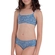 Biquíni She Infantil Top E Calcinha Estampa Azul Liberty Floral - AZ02-AZUL DENIM